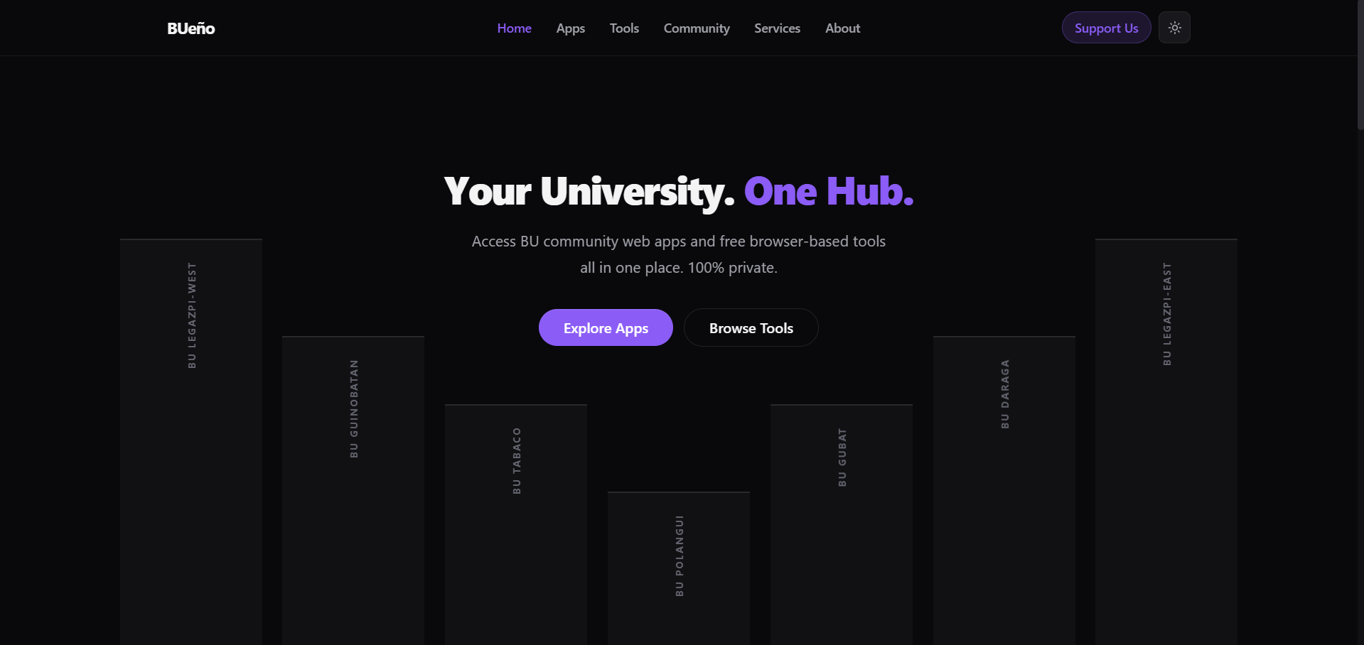 BUeño home page